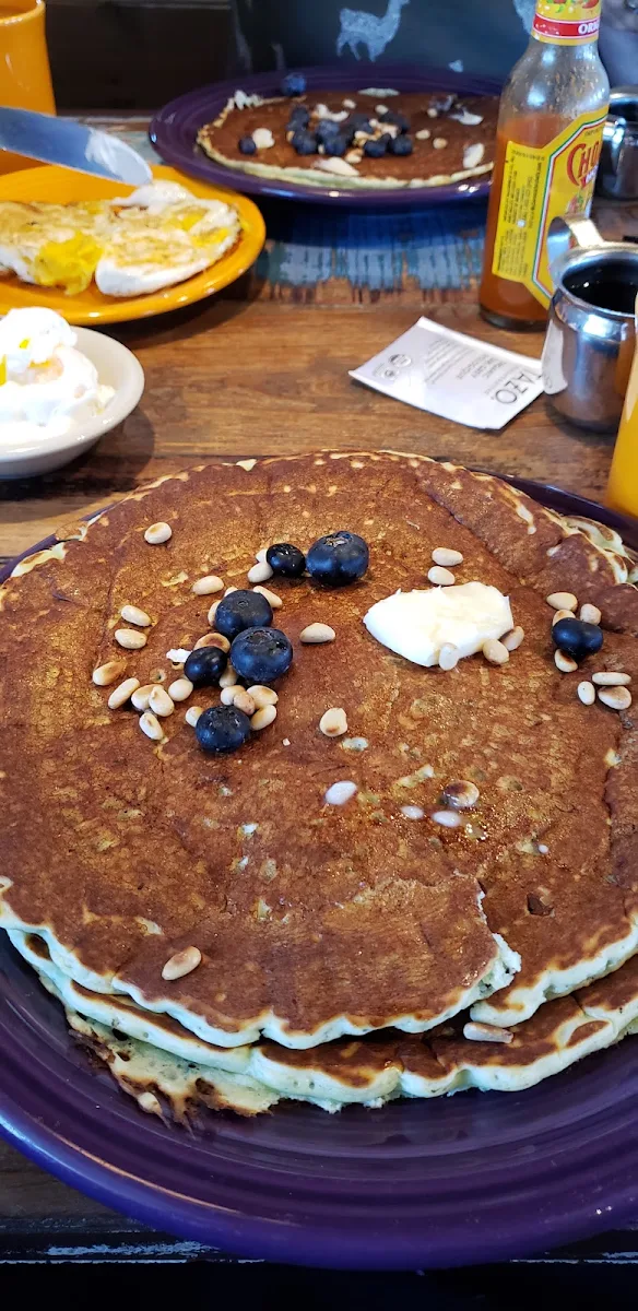 Blue Corn Blueberry Pancakes