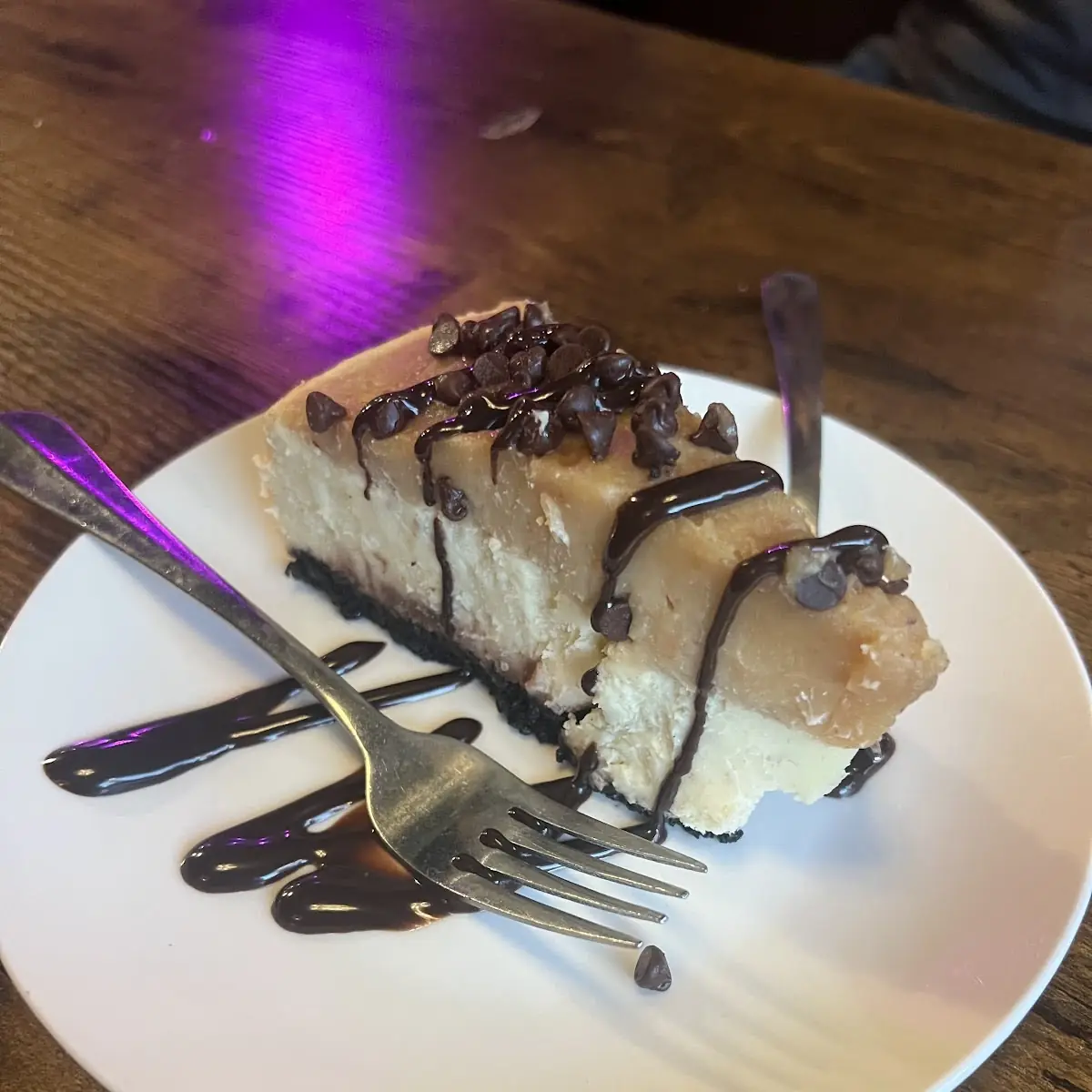 Banana Chocolate Peanut Butter Cheesecake