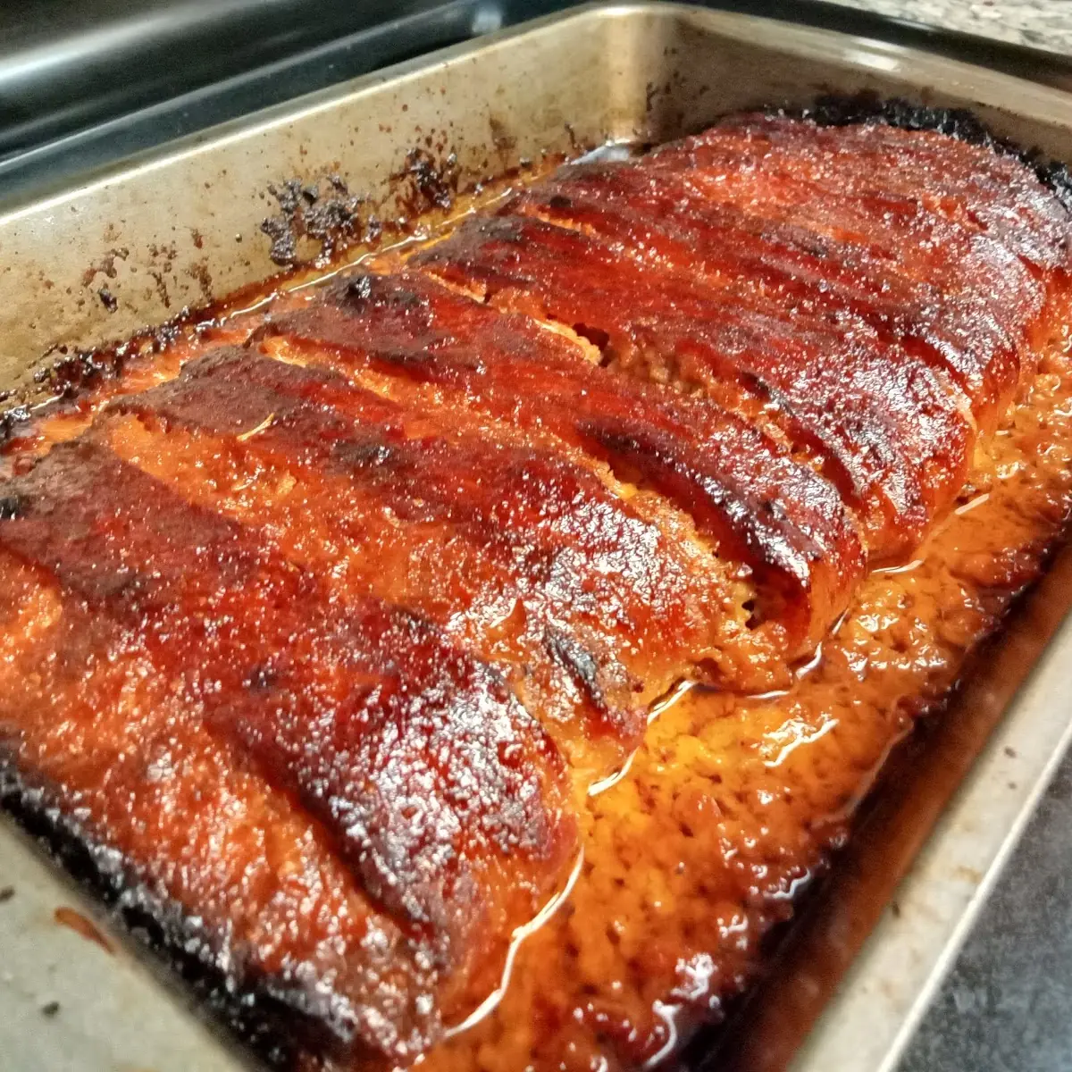 Honey Barbecue Bacon Wrapped Meatloaf
