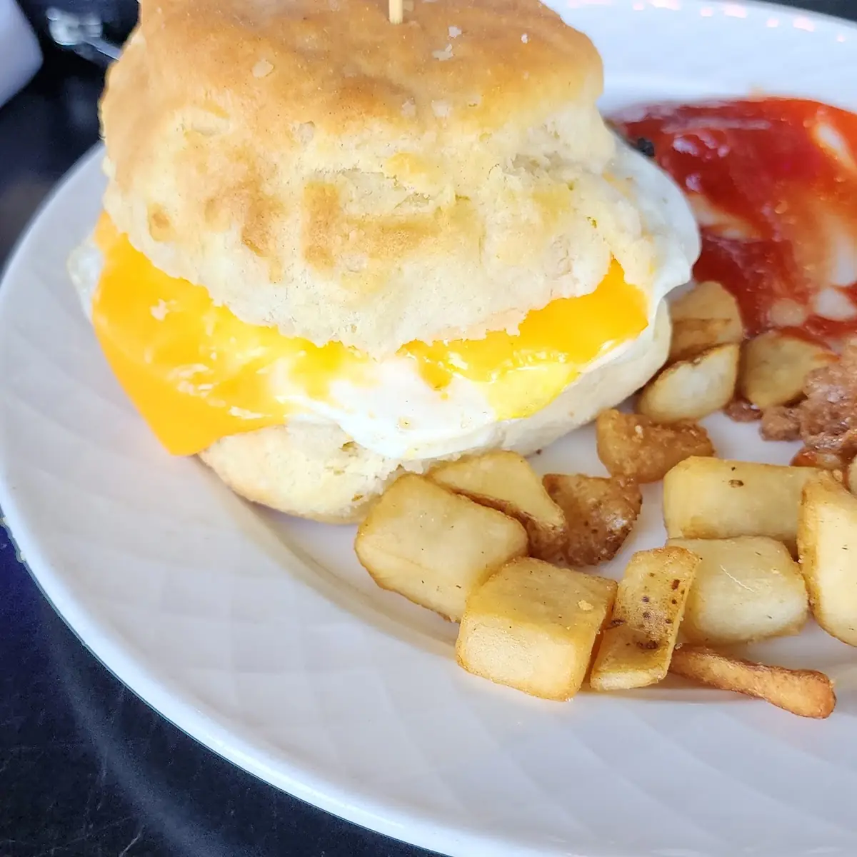 Sausage Egg and Cheese Biscuit