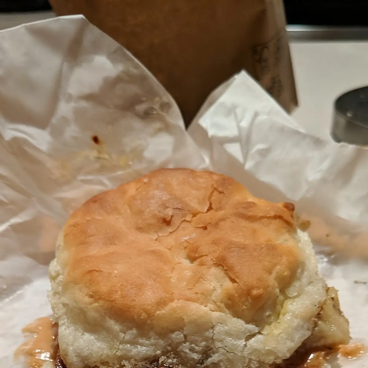 Trenton Pork Biscuit- Pork Roll and Scrambled Egg