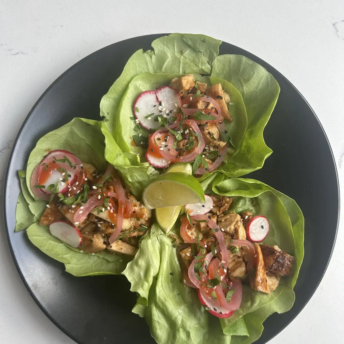 Thai Chicken Lettuce Wraps