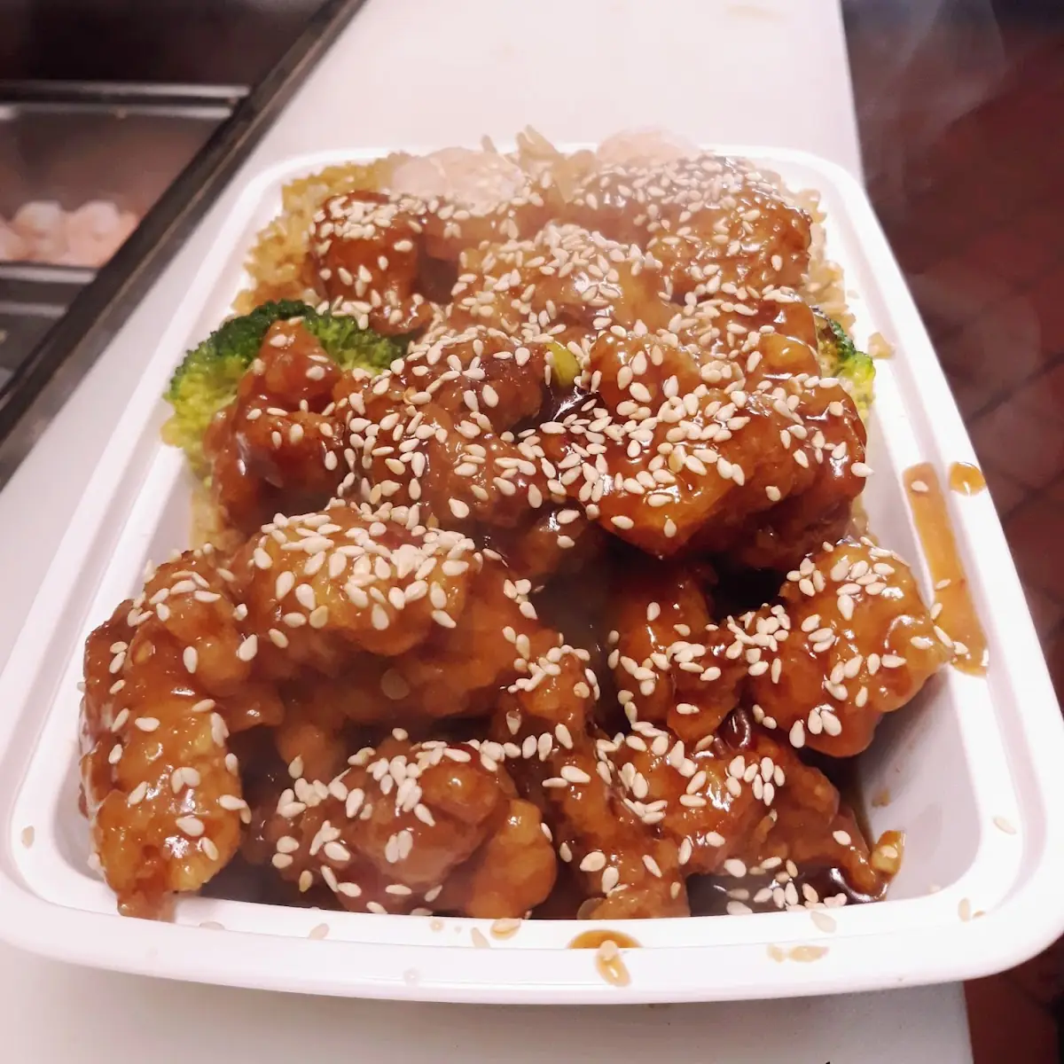 Sesame Chicken Tray
