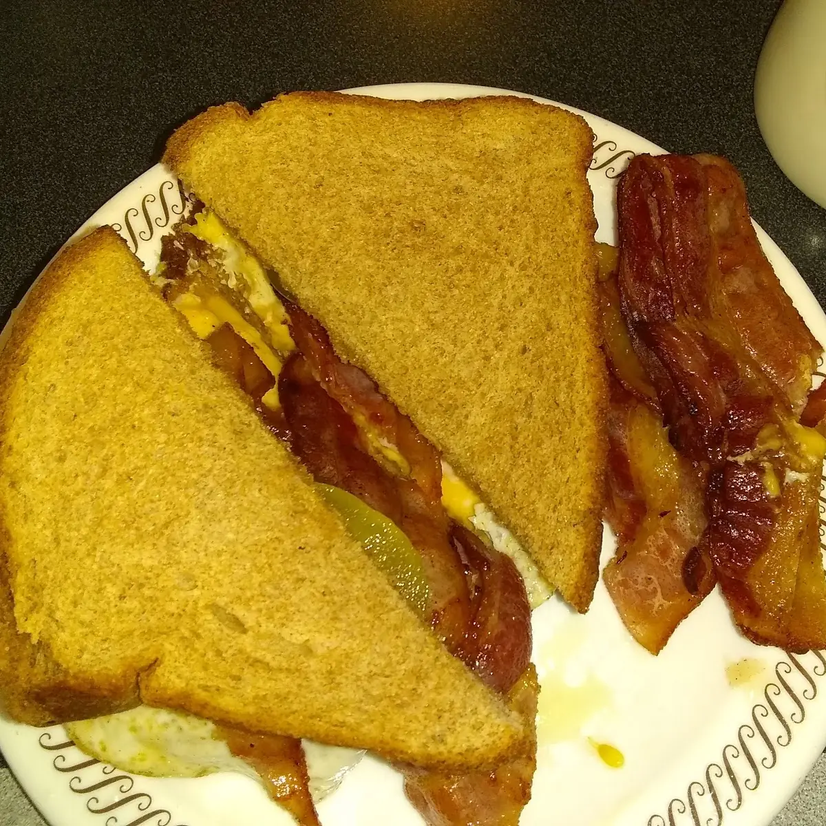 Bacon Egg N Cheese on Whole Wheat