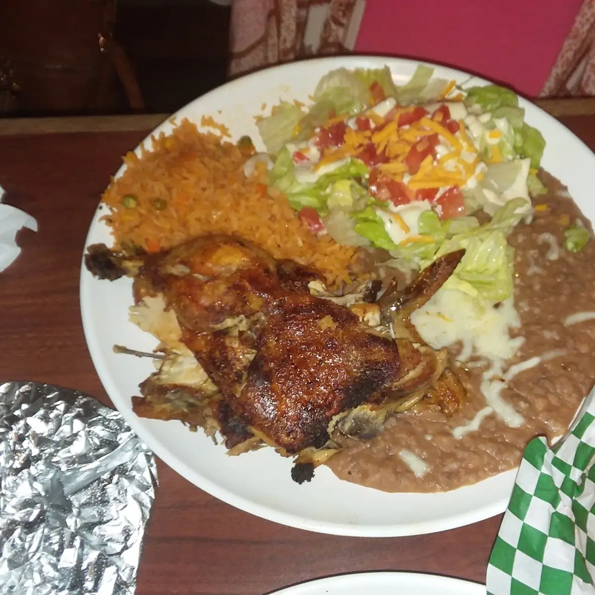 Pollo Asado Y Verdure