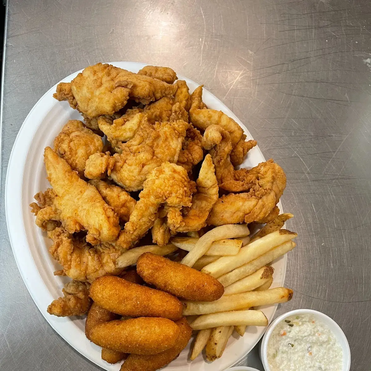 Clam Strips Tray