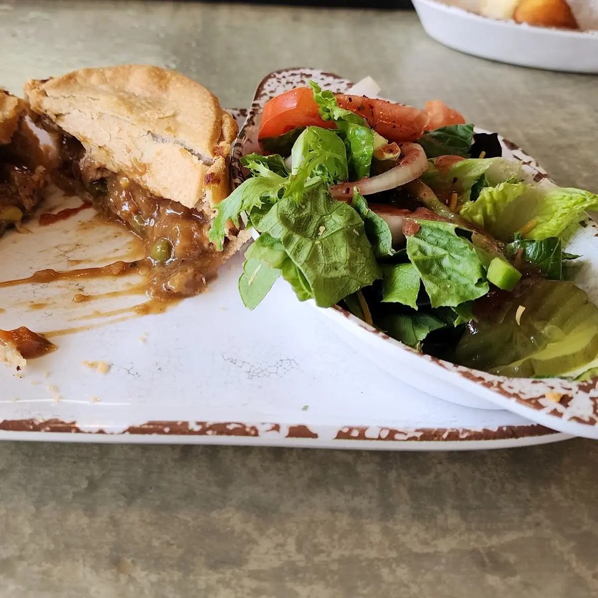 Beef Pot Pie Inside