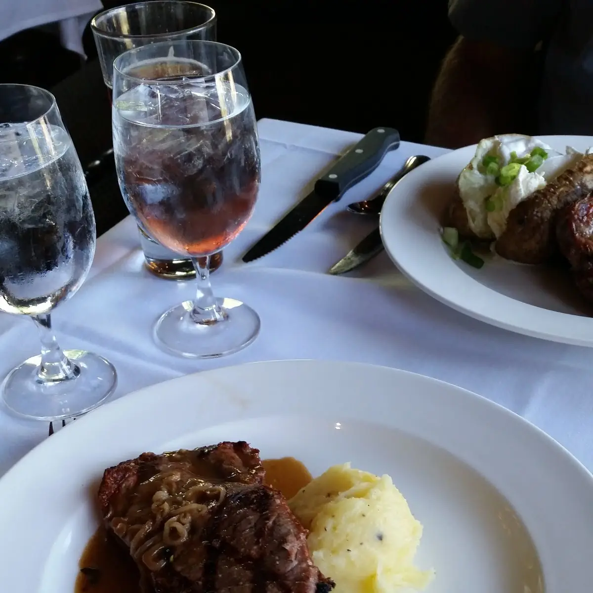 New York Steak and Mashed Potatoes