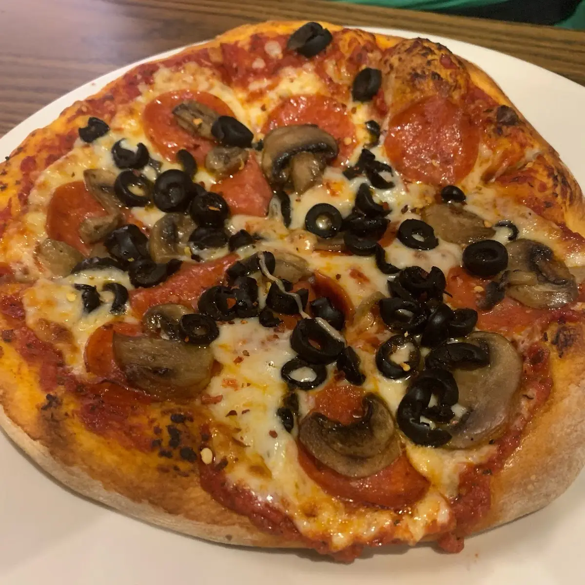 Pepperoni and Mushroom Pizza