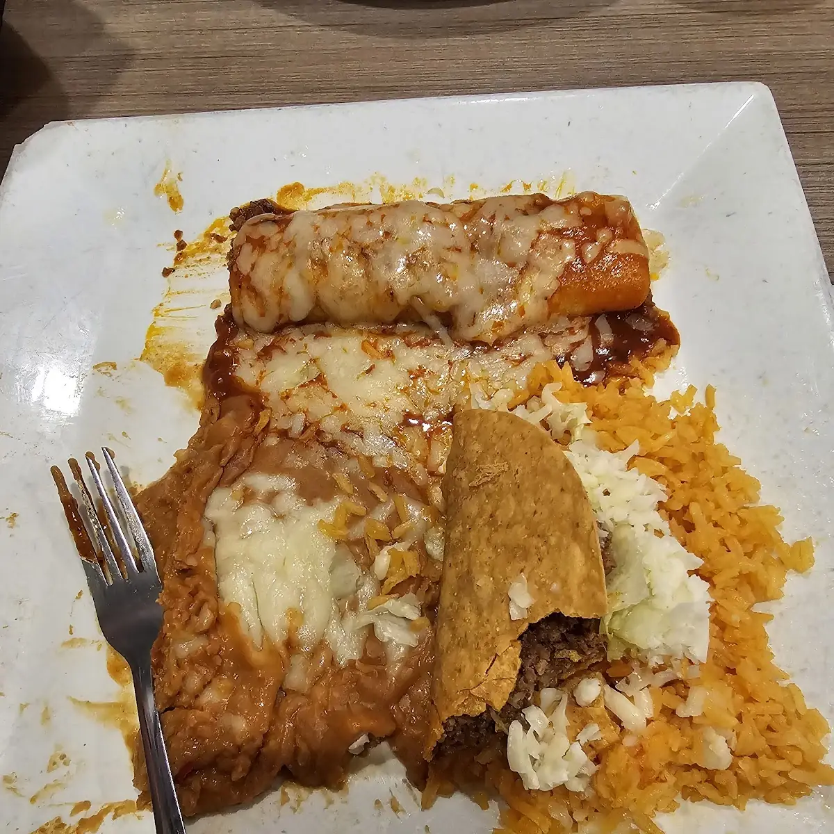 Kids Enchiladas Rice & Beans