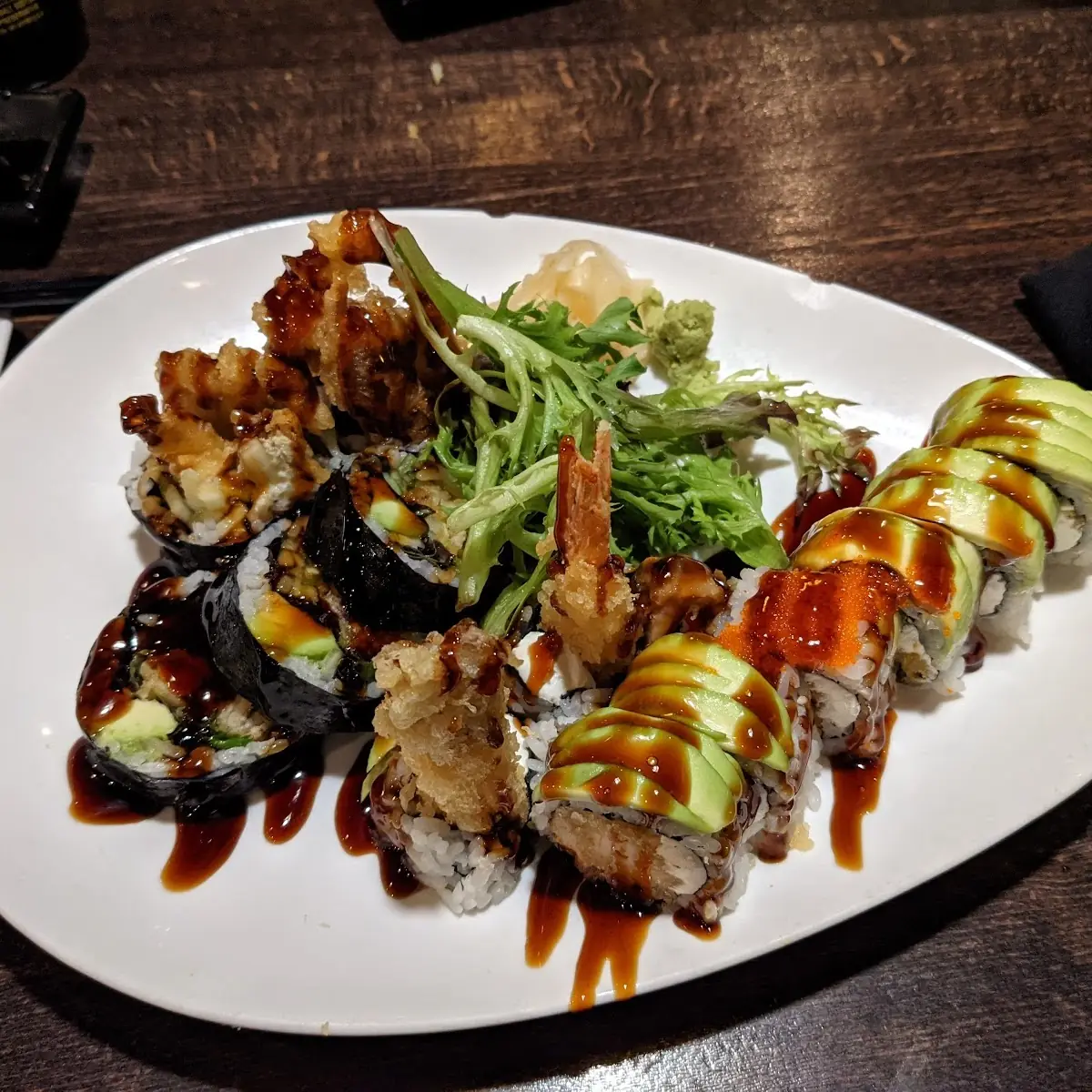 Spider Roll and Dragon Roll