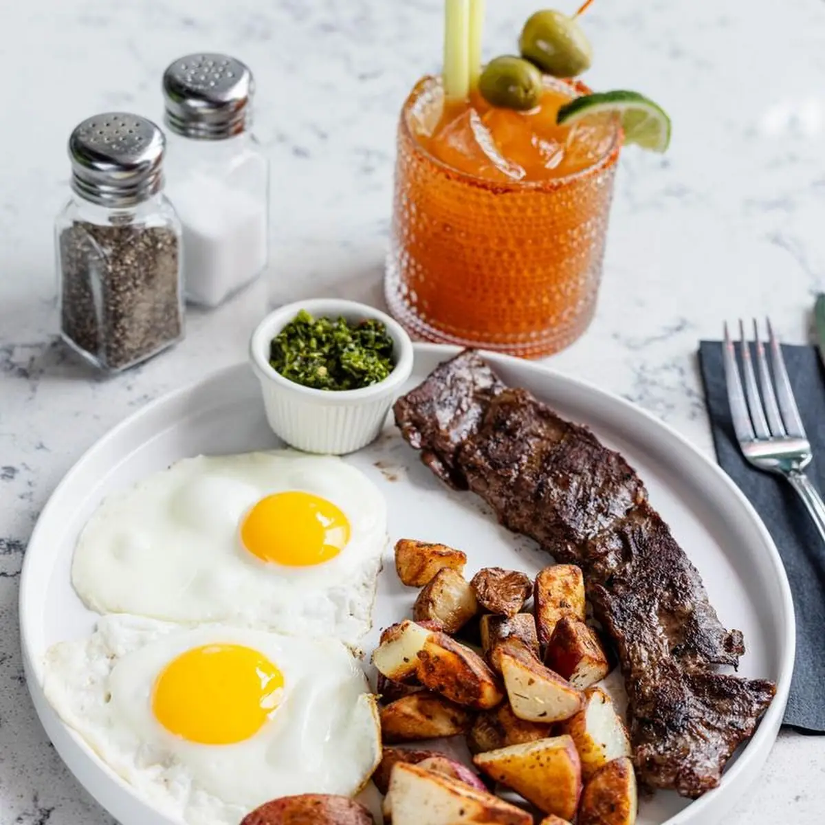 Chimichurri Steak & Eggs