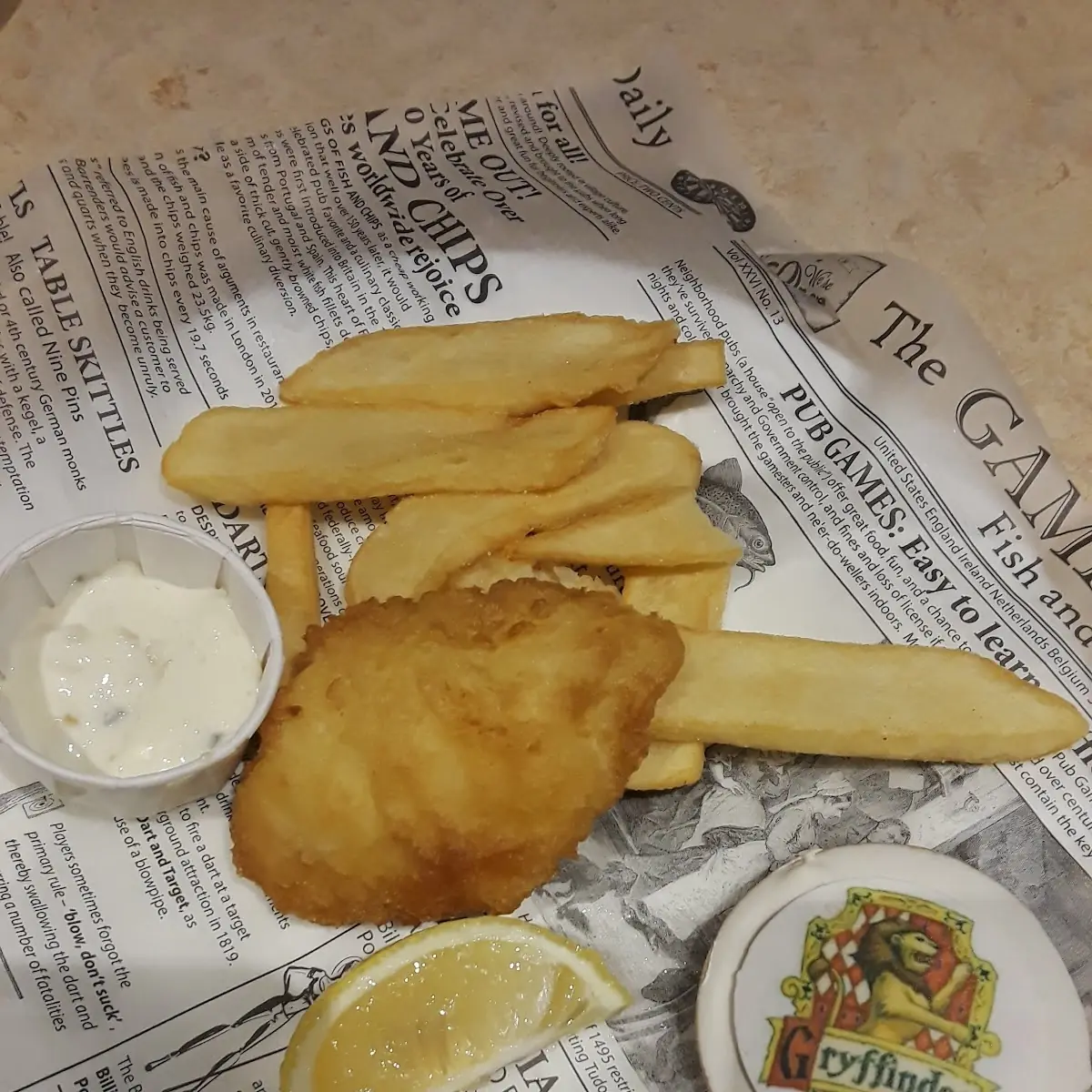 Fish & Chips for Themed Meal Night