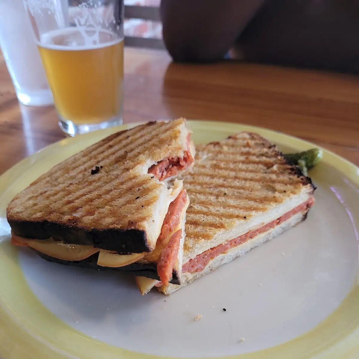 Sausage and Cheese Panini
