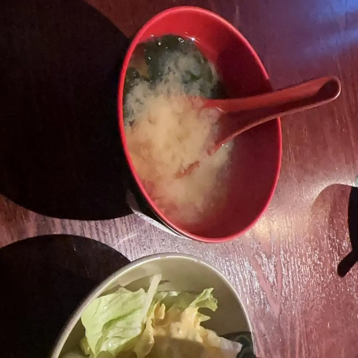 Miso Soup and Salad