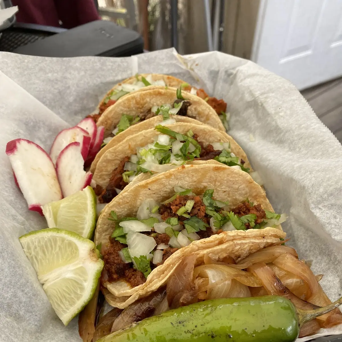 Street Style Tacos with Cilantro