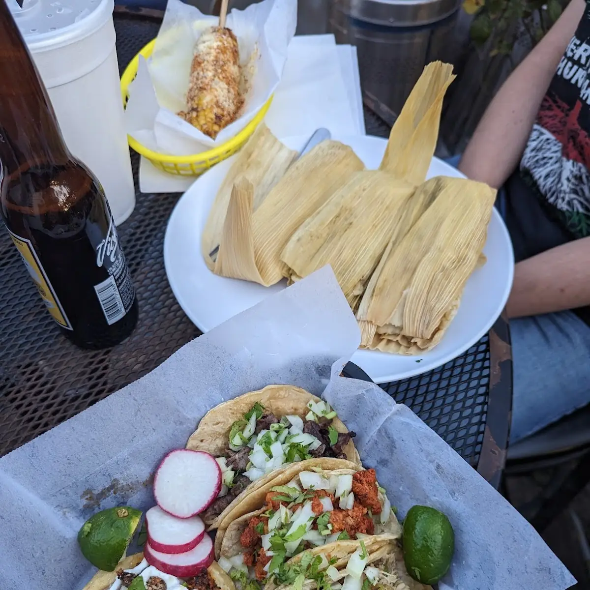 Tacos Tamales and Street Corn