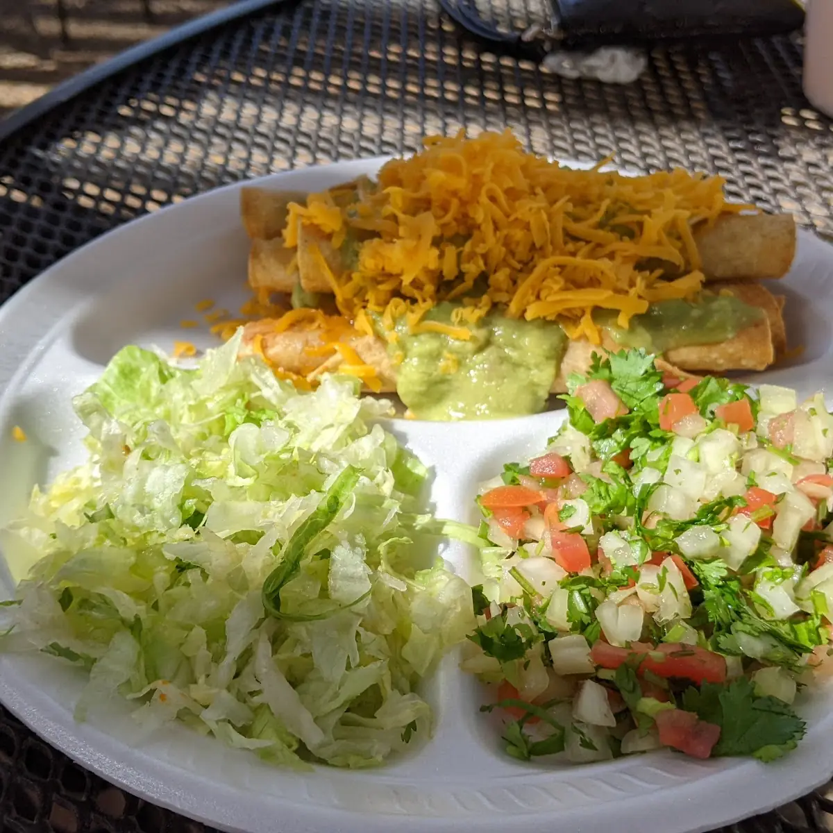 Four Rolled Tacos & Guacamole