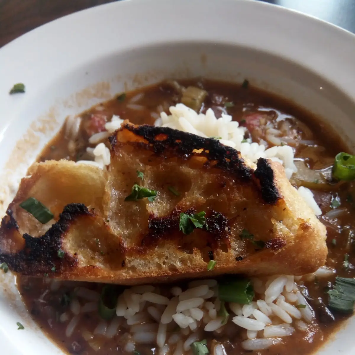 Gumbo with Cornbread