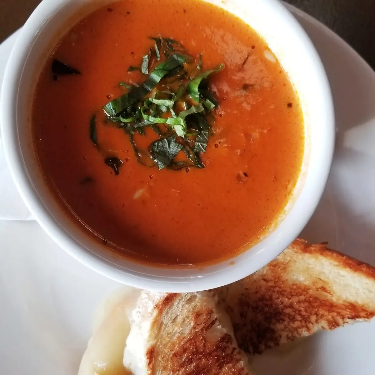 Tomato Bisque w Truffled Grilled Cheese