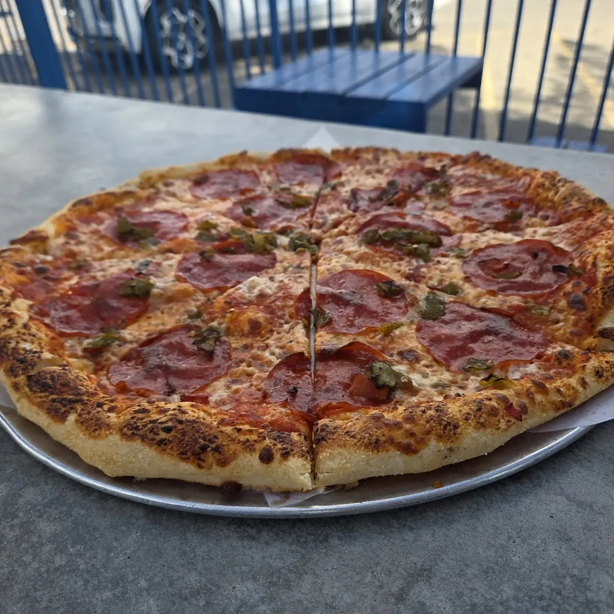 Pepperoni and Green Chile