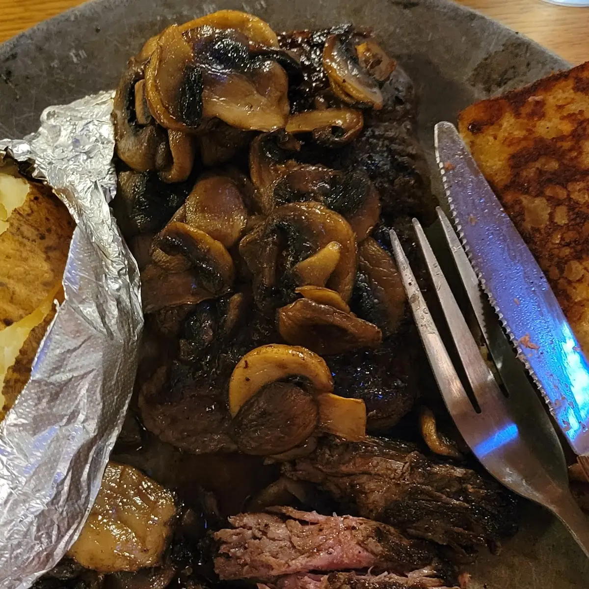 Stockyard Steak with Baked Potato