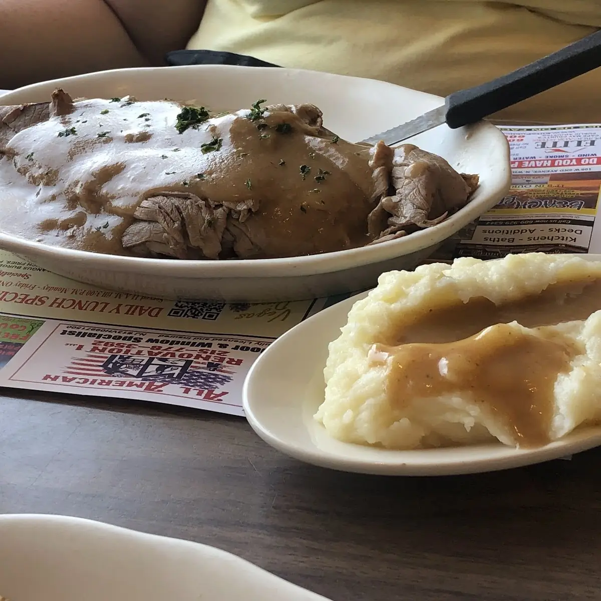 Roast Beef and Mashed Potatoes