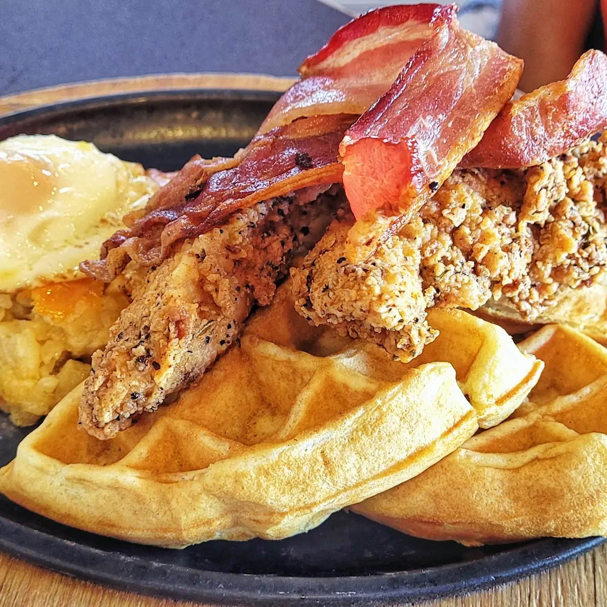 Chicken Bacon & Waffles