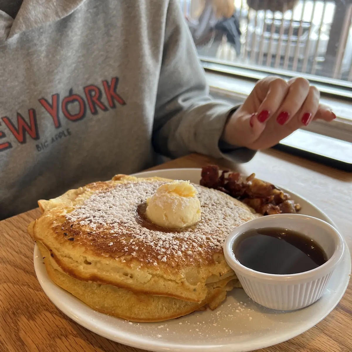 Blueberry Pancakes with Bacon