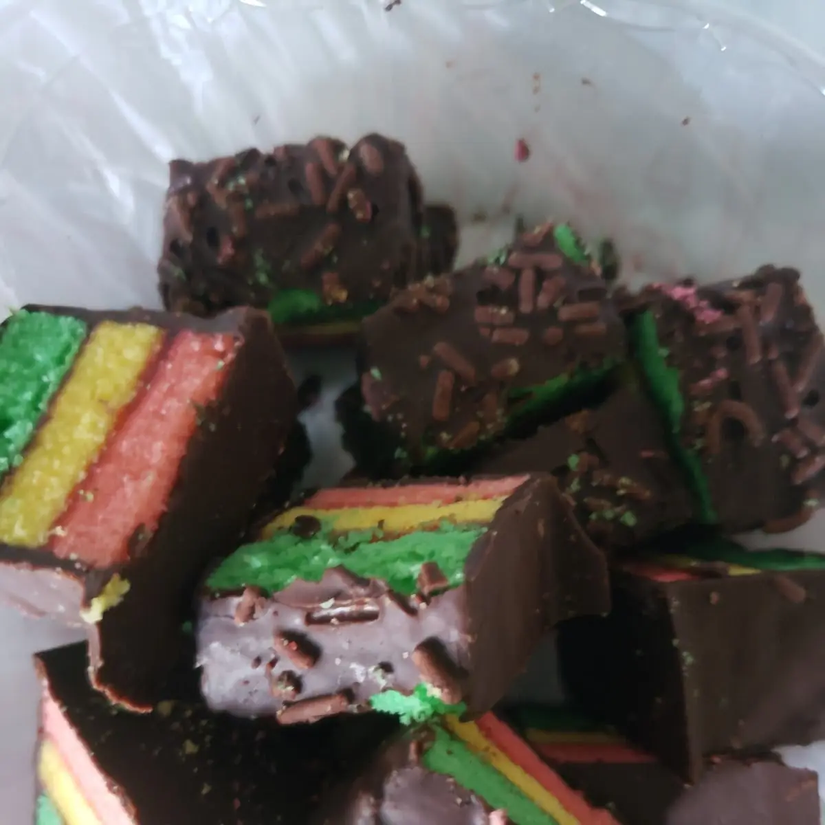 Rainbow Cookie Box