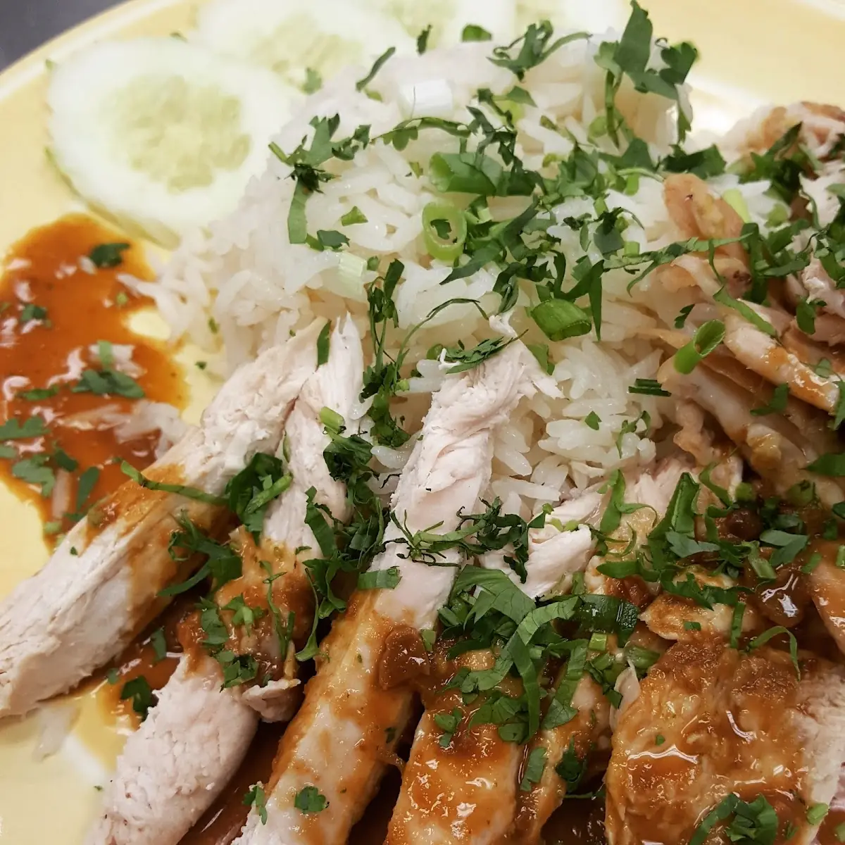 Steamed Chicken and Rice