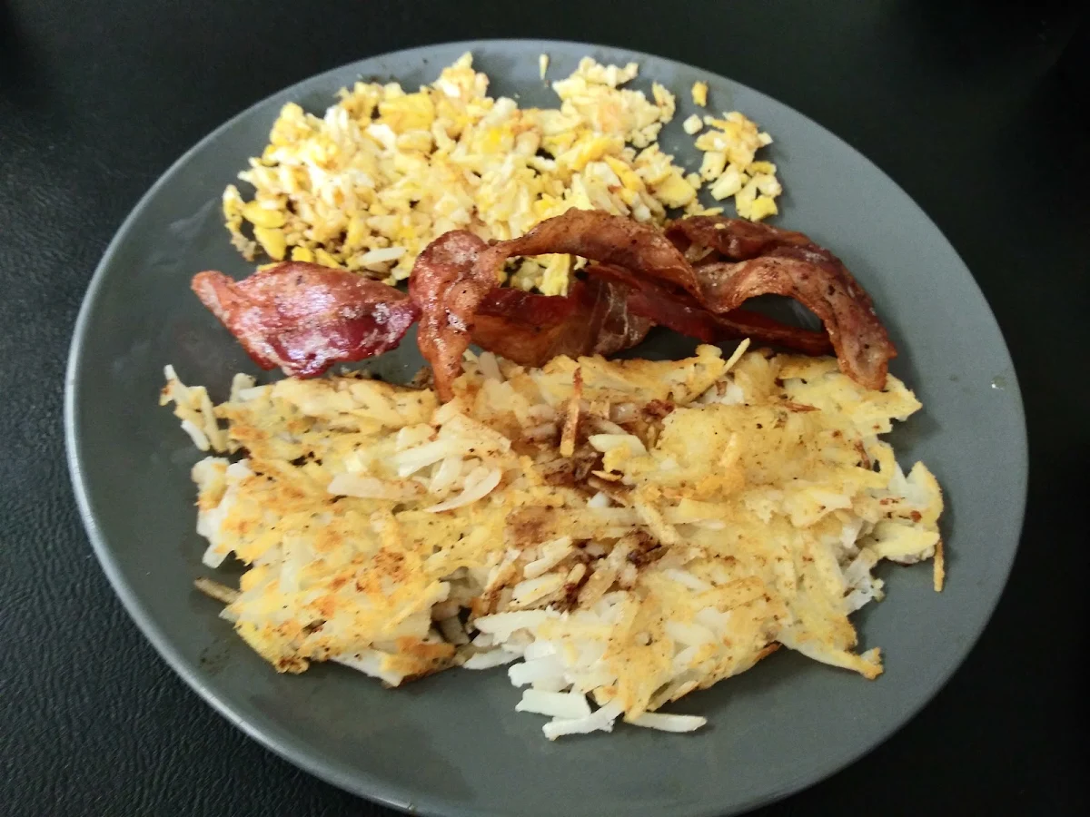 Bacon Eggs and Hashbrowns