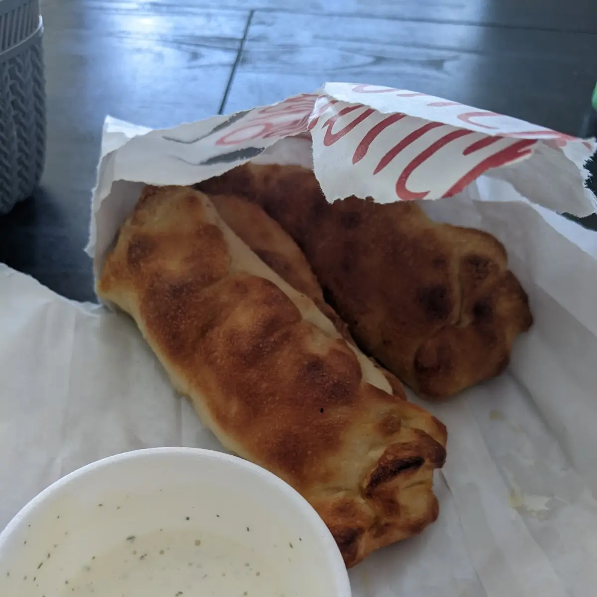 Filled Breadsticks with Homemade Ranch Dipping Sauce