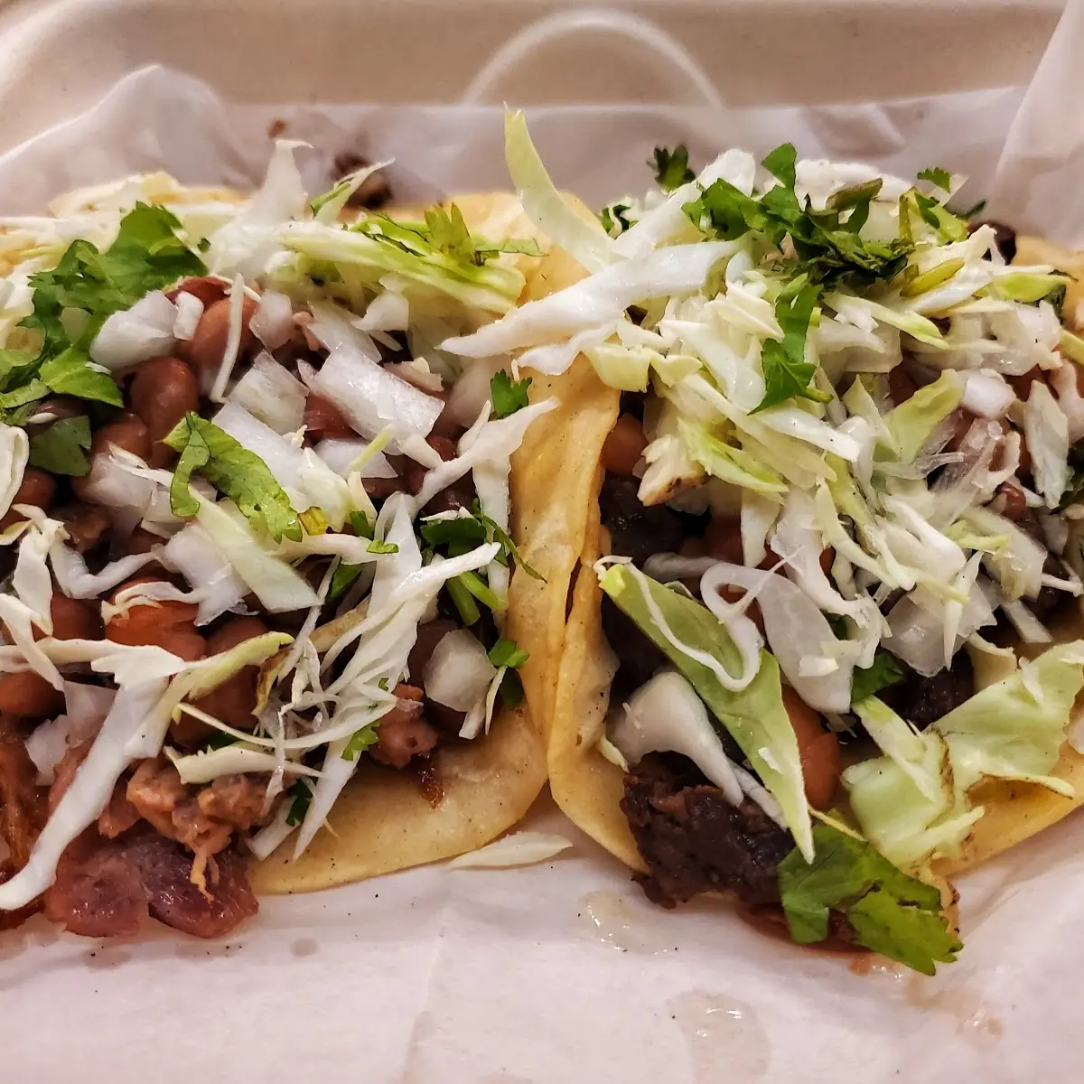 Beef and Carnitas Tacos