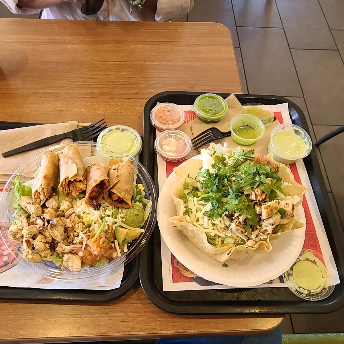 Taquito Chicken Salad Taco Salad