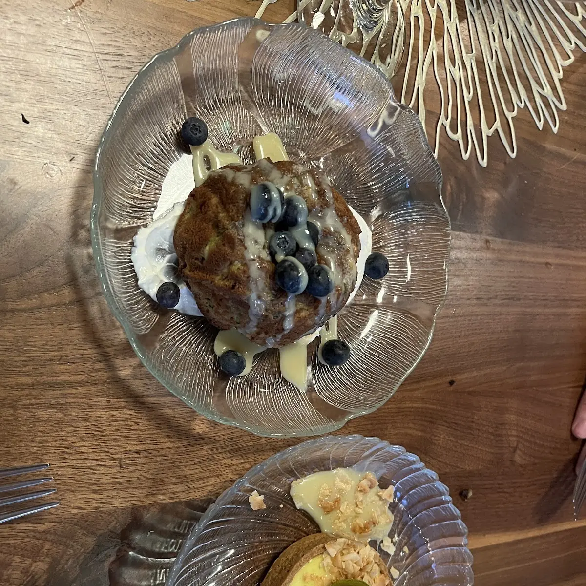 Blueberry Cake and Lime Tart