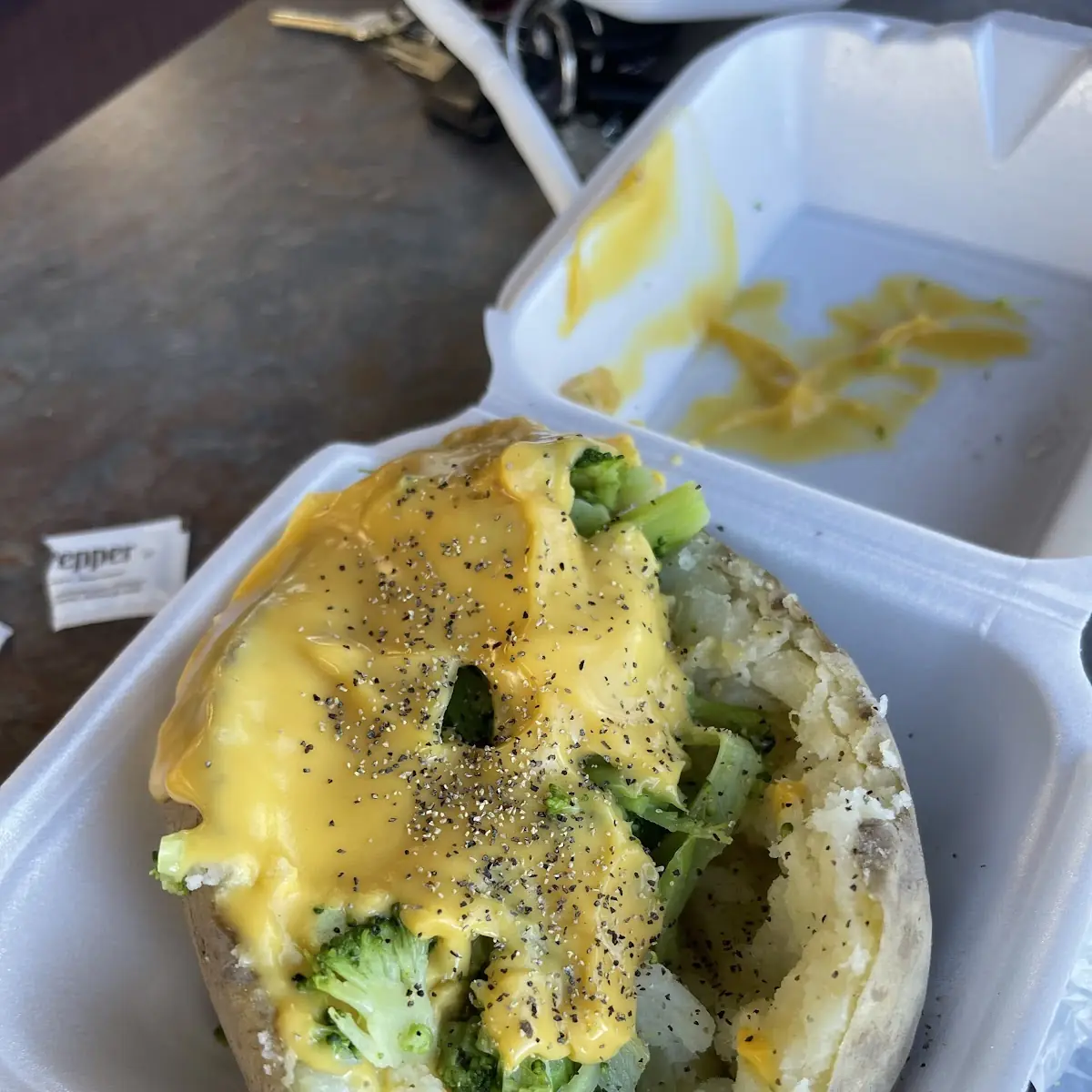 Broccoli and Cheese Baked Potato