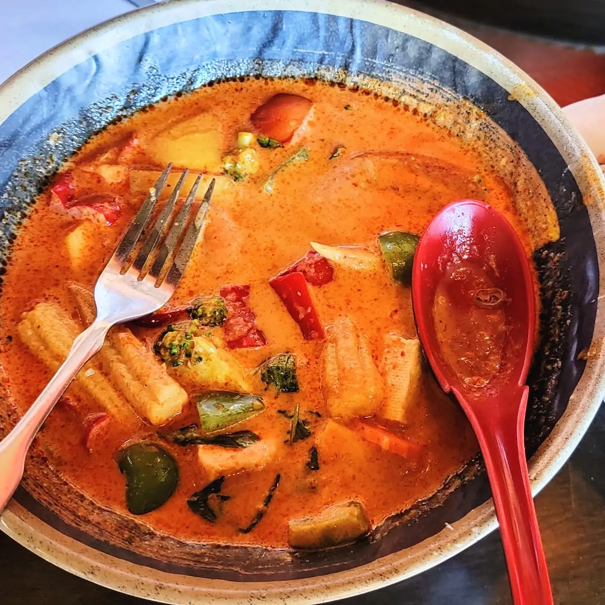 red curry แกงแดง