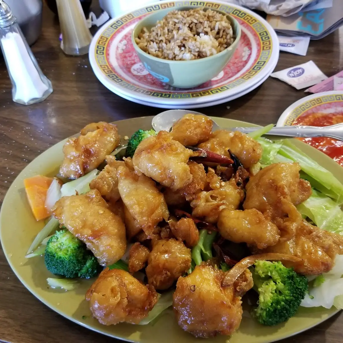 Orange Chicken with Steamed Mixed Vegetables