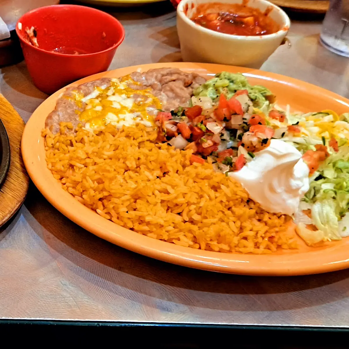 Spanish Rice and Refried Beans