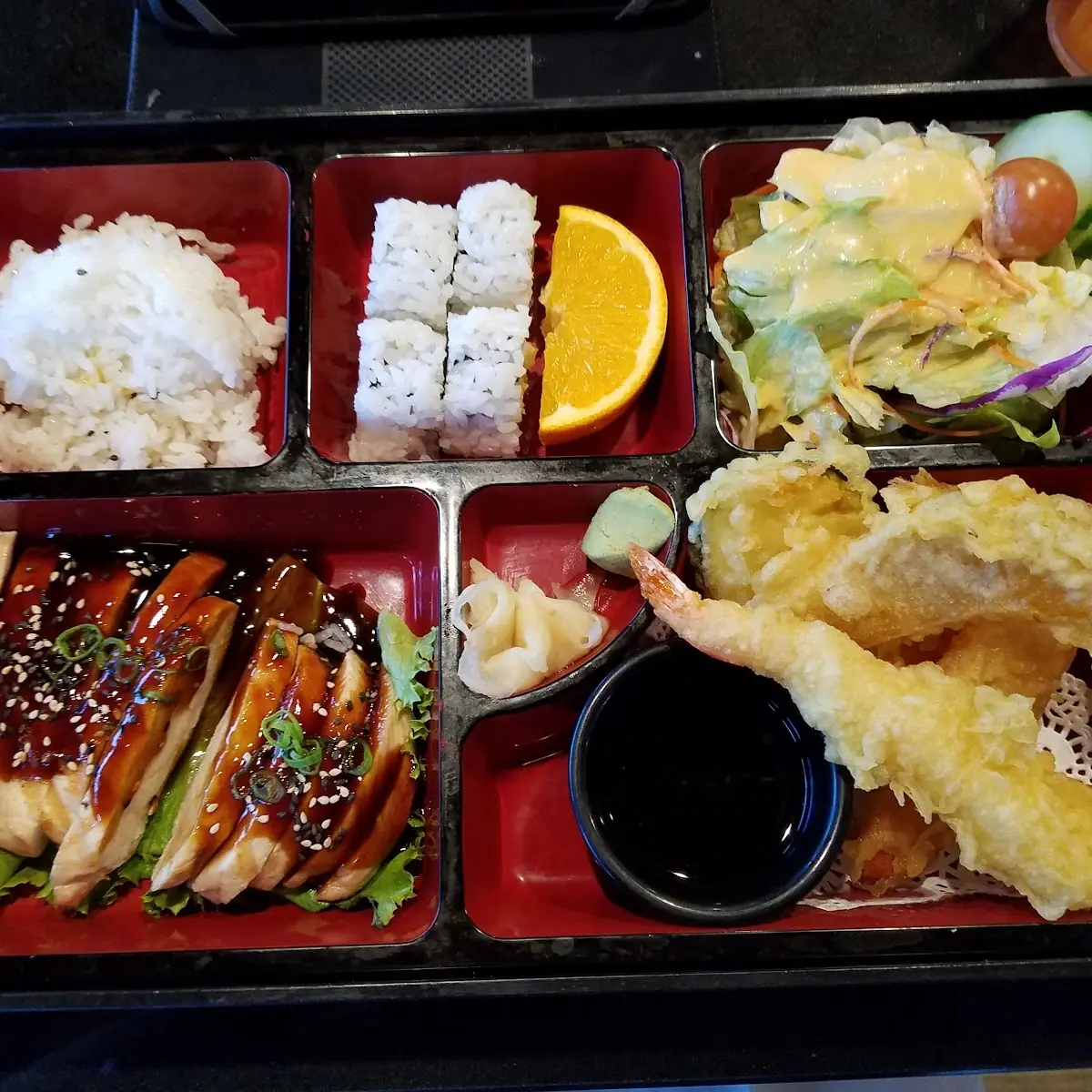 Teriyaki Chicken Bento Box Lunch