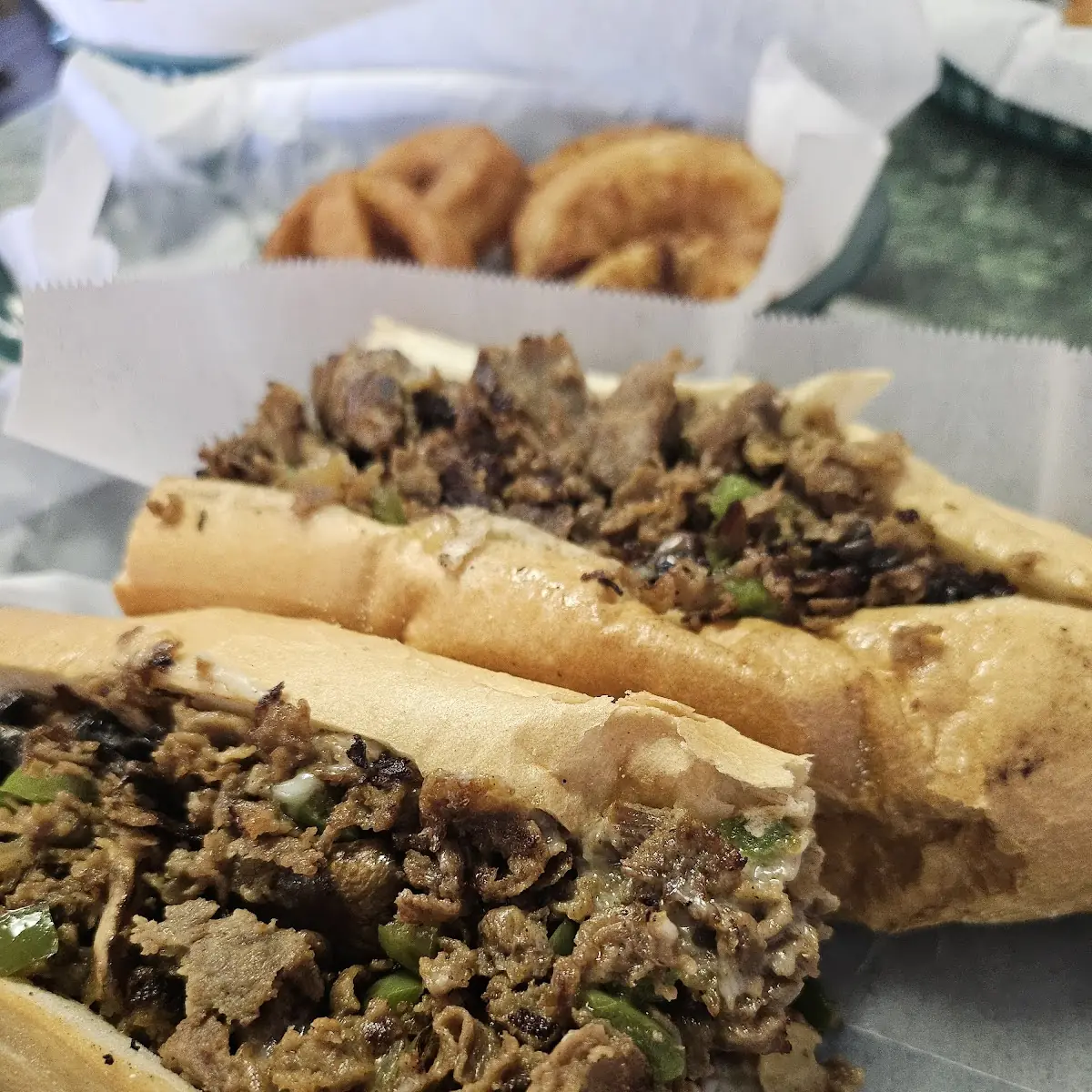 Mushroom Philly Cheesesteak Sandwich