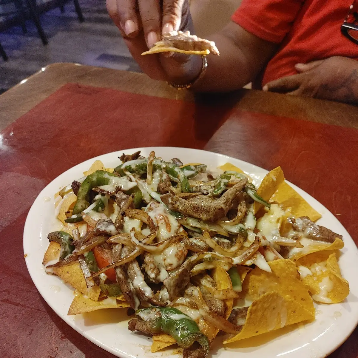 Steak Fajitas Nachos