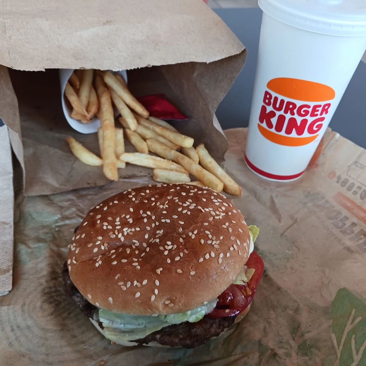 Whopper Fries Iced Tea, Burger King
