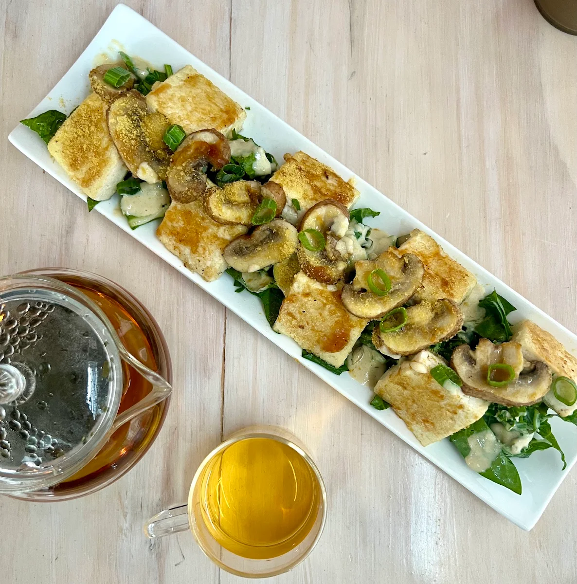 Fried Tofu and Mushroom