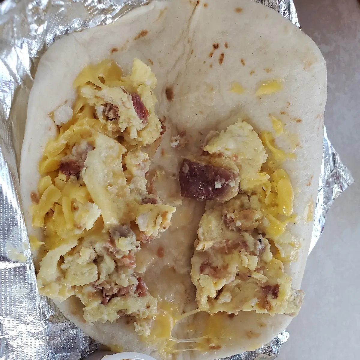 Bacon Egg and Cheese Taco