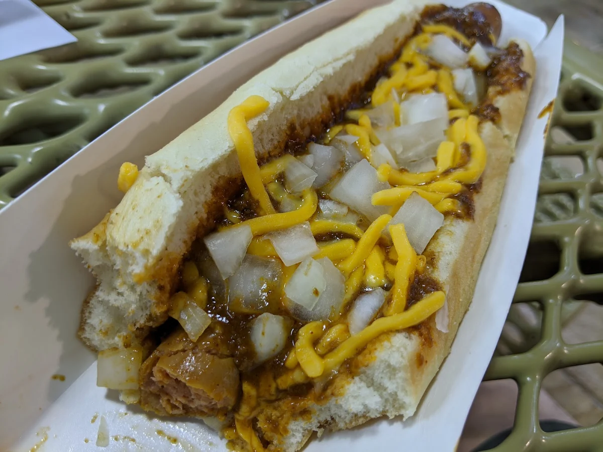 Foot Long Hot Dog with Onions