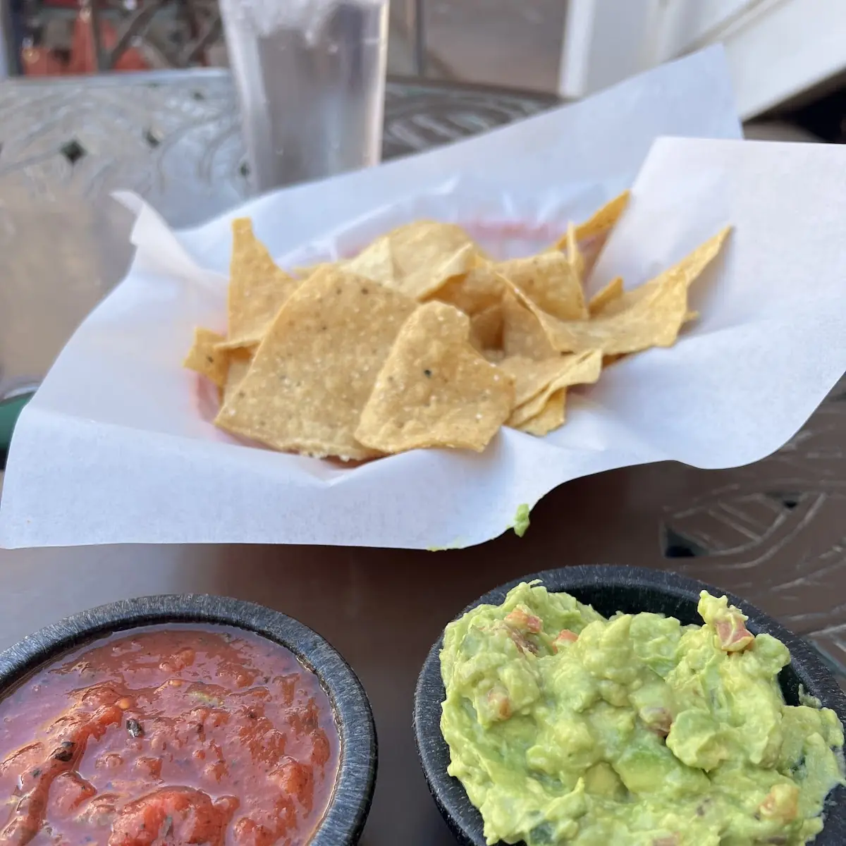 Chips Salsa and Guacamole