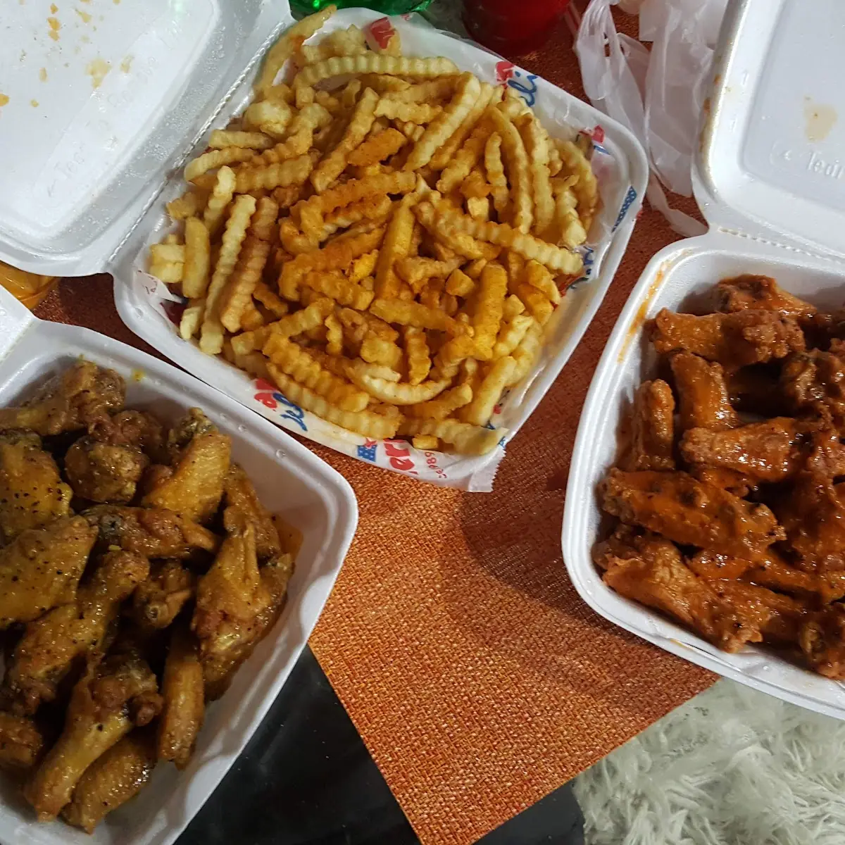 Lemon Pepper and Hot Wings