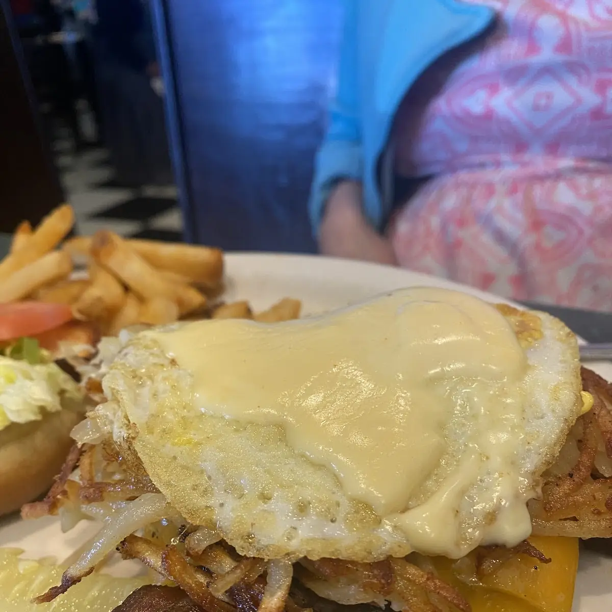 Eggs Benedict and Hash Browns